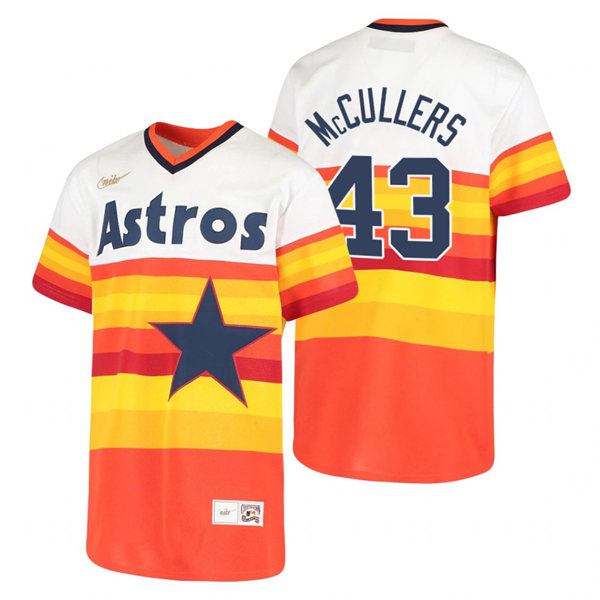 Youth Houston Astros #43 Lance McCullers Nike White Orange Cooperstown Collection Jersey