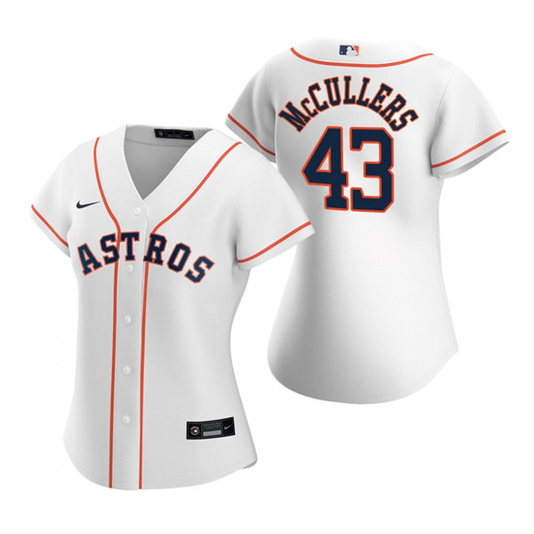 Womens Houston Astros #43 Lance McCullers Nike White Home Jersey