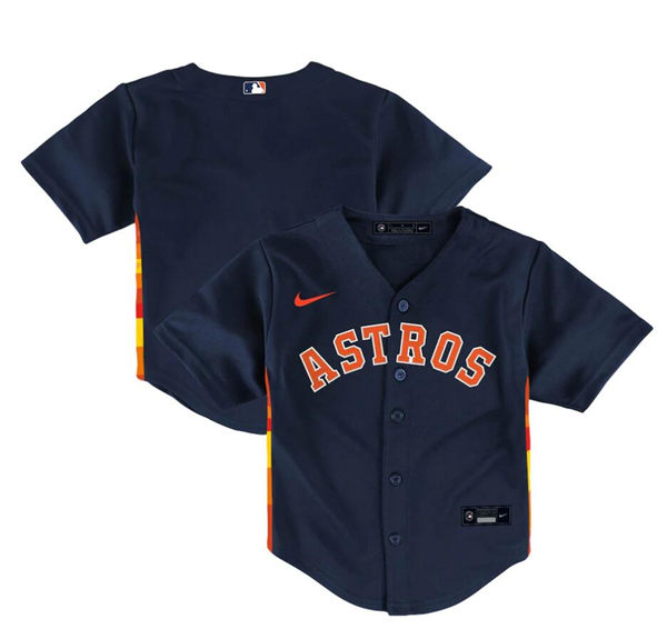 Toddler Houston Astros Blank Nike Navy Alternate Player Jersey