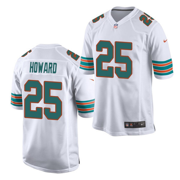Youth Miami Dolphins #25 Xavien Howard  Nike White Retro Alternate Vapor Limited Jersey