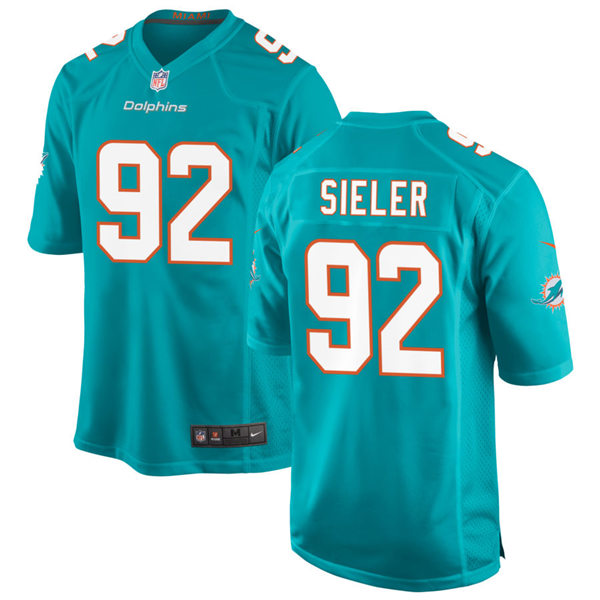 Youth Miami Dolphins #92 Zach Sieler Nike Aqua Vapor Limited Jersey