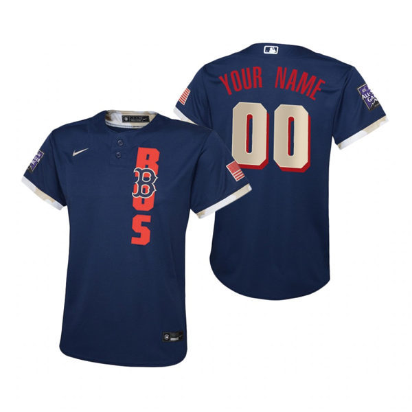 Youth Boston Red Sox Custom Nike Navy 2021 MLB All-Star Game Jersey