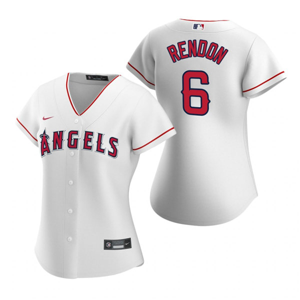 Womens Los Angeles Angels #6 Anthony Rendon Nike White Home CoolBase Jersey