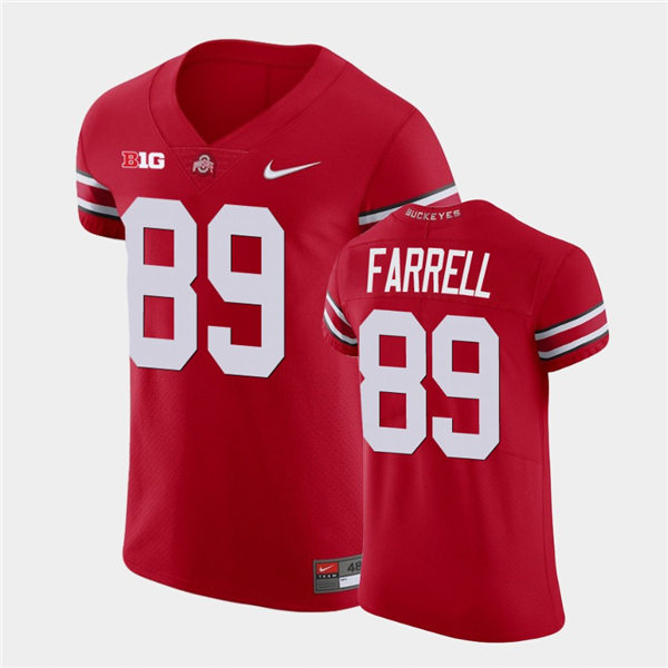 Mens Ohio State Buckeyes #89 Luke Farrell Nike Scarlet College Football Game Jersey