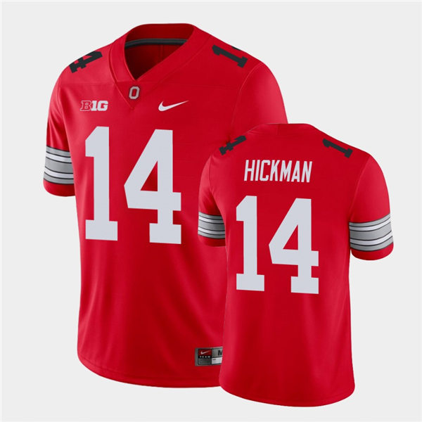 Mens Ohio State Buckeyes #14 Ronnie Hickman Nike Scarlet Retro Football Jersey