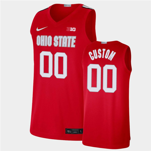Youth Ohio State Buckeyes Custom Kaleb Wesson D.J. Carton E.J. Liddell Evan Turner Nike Scarlet 2020 Basketball Jersey