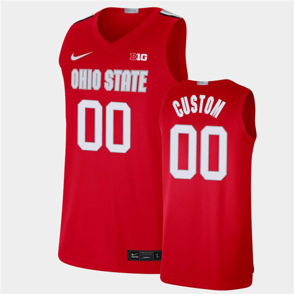 Youth Ohio State Buckeyes Custom Nike Scarlet 2020 Basketball Jersey