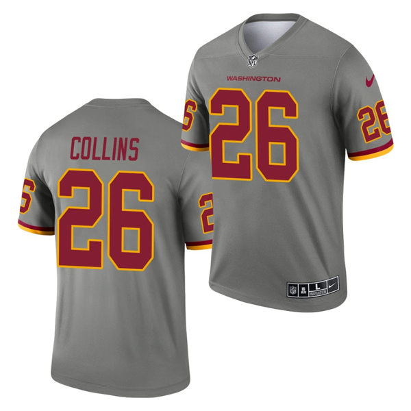 Mens Washington Football Team #26 Landon Collins Nike Steel 2021 Inverted Legend Jersey