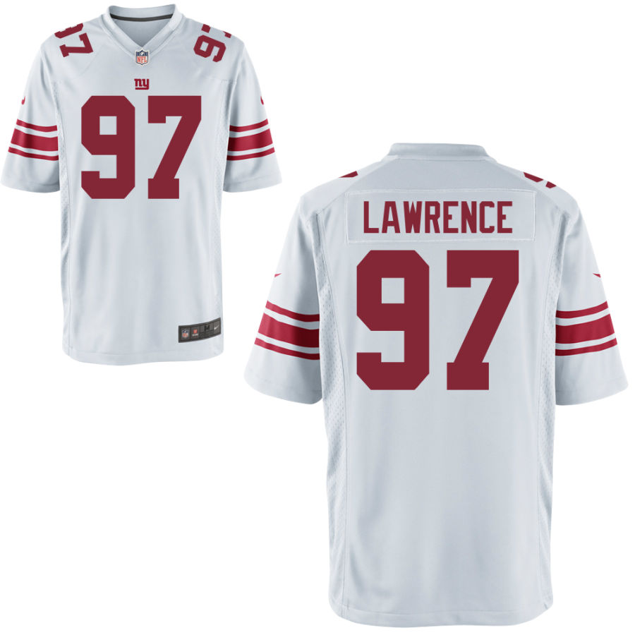 Youth New York Giants #97 Dexter Lawrence Nike White Limited Jersey