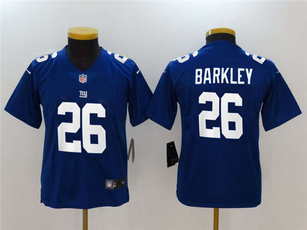Youth New York Giants #26 Saquon Barkley Nike Royal Limited Jersey