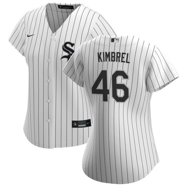 Womens Chicago White Sox #46 Craig Kimbrel Nike Home White Jersey