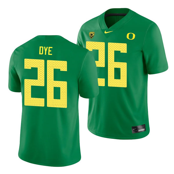 Mens Oregon Ducks #26 Travis Dye Nike 2018 Green College Football Game Jersey