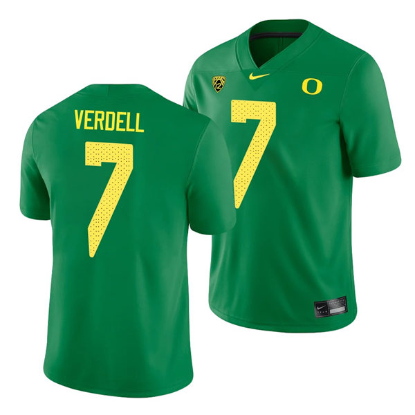 Mens Oregon Ducks #7 CJ Verdell Nike 2018 Green College Football Game Jersey