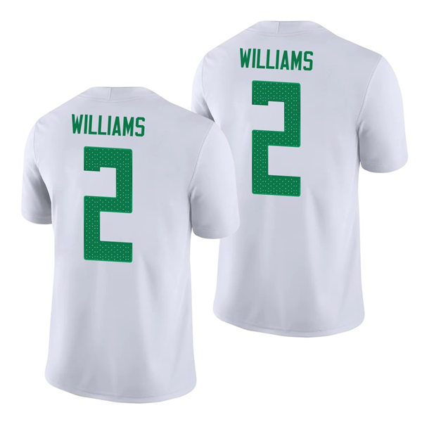 Mens Oregon Ducks #2 Devon Williams Nike 2018 White College Football Game Jersey
