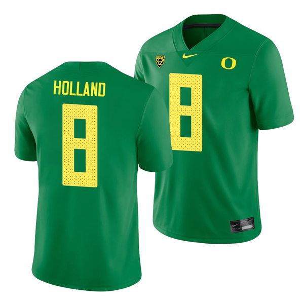 Mens Oregon Ducks #8 Jevon Holland Nike 2018 Green College Football Game Jersey