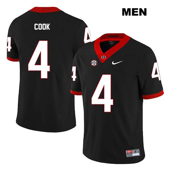 Mens Georgia Bulldogs #4 James Cook 2019 Black Nike College Football Jersey