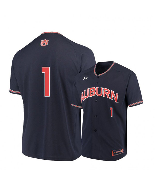 Mens Auburn Tigers #1 Judd Ward 2020 Navy Under Armour College Baseball Jersey