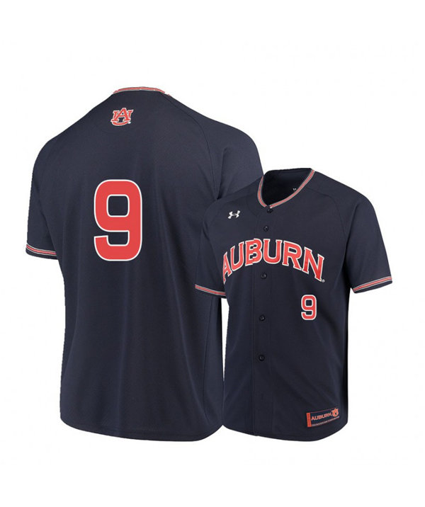 Mens Auburn Tigers #9 Ryan Bliss 2020 Navy Under Armour College Baseball Jersey