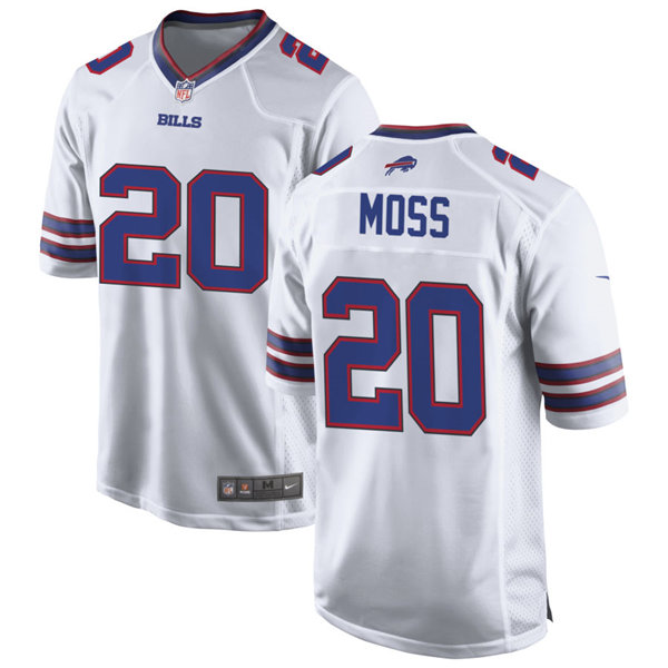 Mens Buffalo Bills #20 Zack Moss Nike White Vapor Limited Jersey