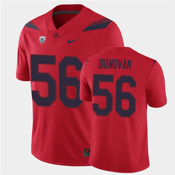 Mens Arizona Wildcats #56 Josh Donovan Nike Red Stitched College Football Game Jersey