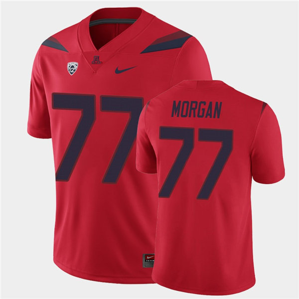 Mens Arizona Wildcats #77 Jordan Morgan Nike Red College Football Game Jersey