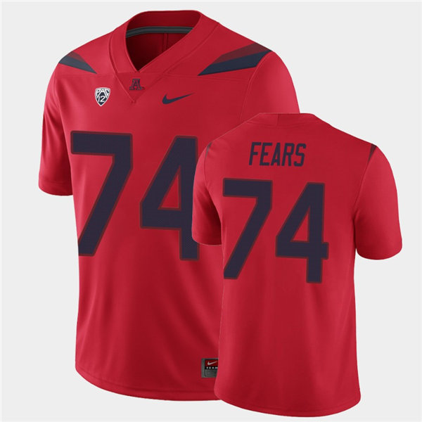 Mens Arizona Wildcats #74 Paiton Fears Nike Red Stitched College Football Jersey
