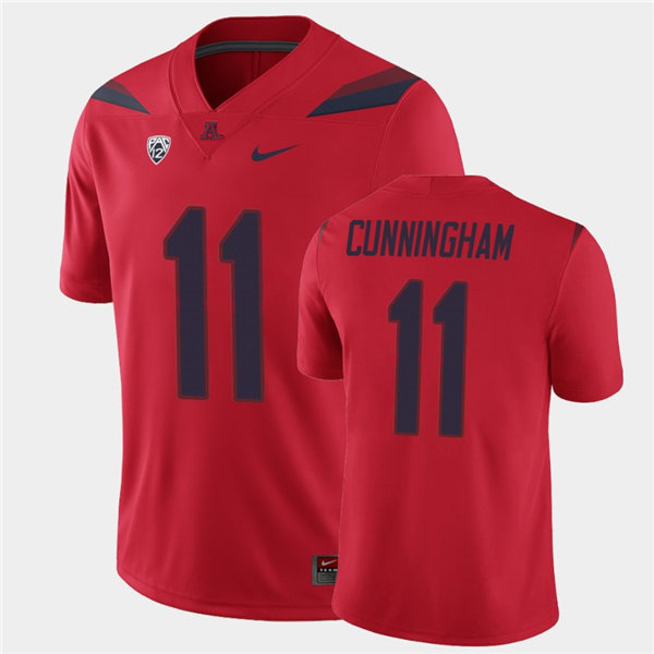 Mens Arizona Wildcats #11 Tayvian Cunningham Nike Red College Football Game Jersey