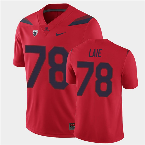 Mens Arizona Wildcats #78 Donovan Laie Nike Red Stitched College Football Jersey