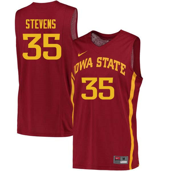 Mens Iowa State Cyclones #35 Barry Stevens Nike Cardinal Retro Iowa State Basketball Jersey