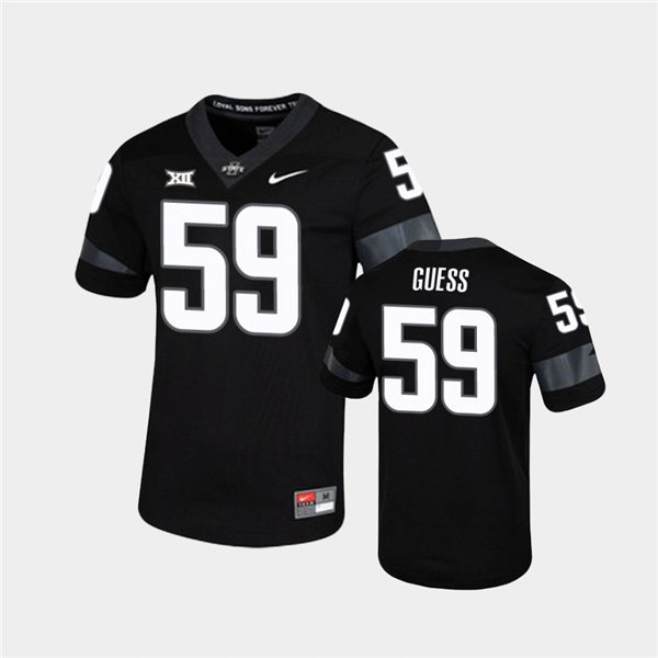 Mens Iowa State Cyclones #59 Connor Guess Nike 2020 Black College Football Jersey