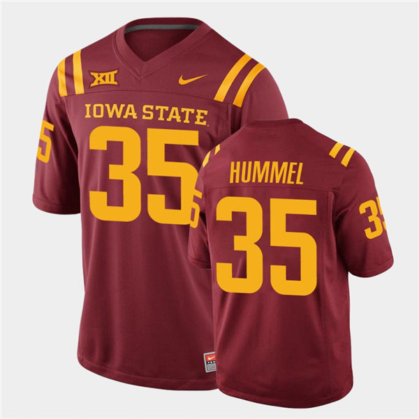 Mens Iowa State Cyclones #35 Jake Hummel Nike Cardinal College Football Throwback Jersey