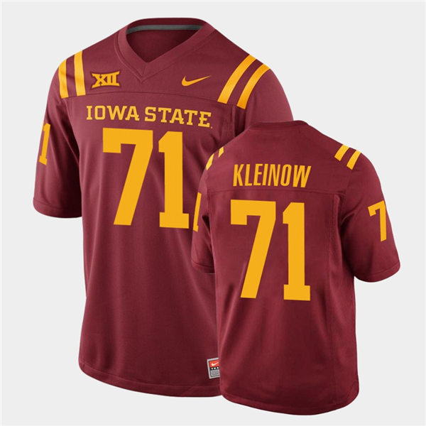 Mens Iowa State Cyclones #71 Alex Kleinow Nike Cardinal College Football Throwback Jersey