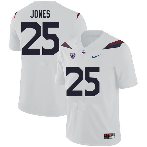 Mens Arizona Wildcats #25 Valen Jones Nike White College Football Game Jersey