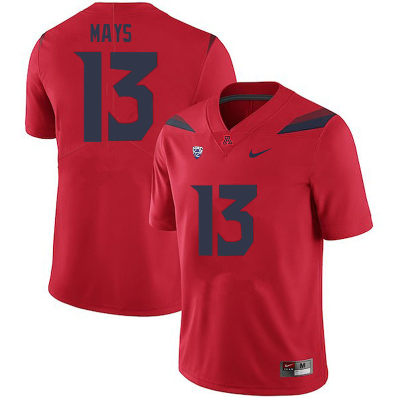Mens Arizona Wildcats #13 Isaiah Mays Nike Red College Football Game Jersey