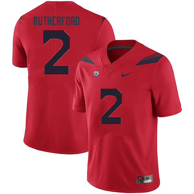 Mens Arizona Wildcats #2 Isaiah Rutherford Nike Red College Football Game Jersey