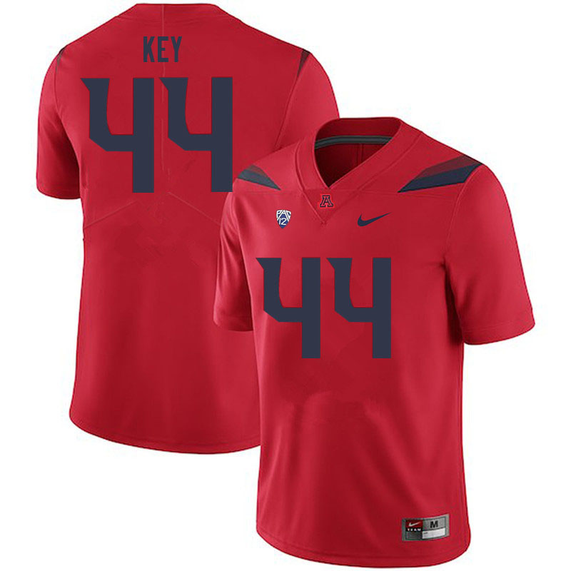 Mens Arizona Wildcats #44 Shontrail Key Nike Red College Football Game Jersey