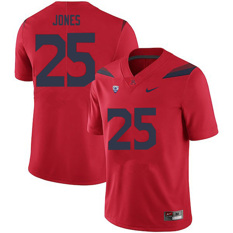 Mens Arizona Wildcats #25 Valen Jones Nike Red College Football Game Jersey