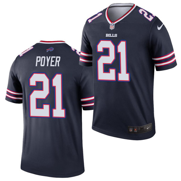 Mens Buffalo Bills #21 Jordan Poyer Nike Navy Inverted Legend Jersey