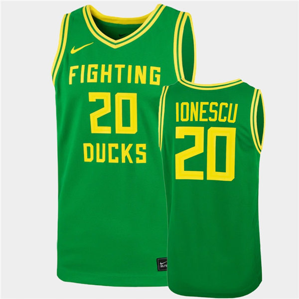 Mens Oregon Ducks #20 Sabrina Ionescu Nike Green College Fighting Ducks Basketball Game Jersey
