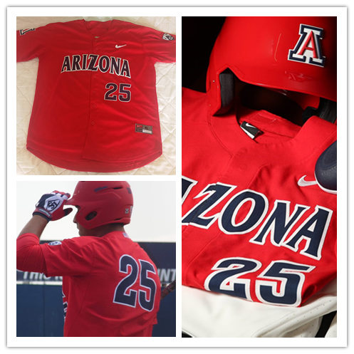 Mens Arizona Wildcats #25 Scott Kingery Nike Red College Baseball Game Jersey