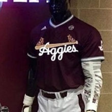 Mens Youth Texas A&M Aggies Custom Adidas Maroon Pullover Classics Baseball Jersey