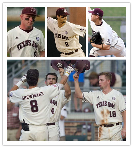Mens Youth Texas A&M Aggies Custom Adidas 2017 Cream Button Baseball Jersey