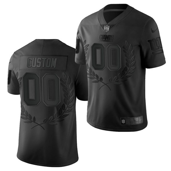 Mens New York Giants Custom Kenny Golladay Mike Glennon Dexter Lawrence Julian Love Nike Black edition collection Jersey