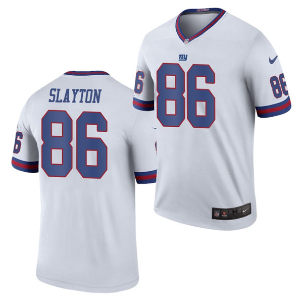 Mens New York Giants #86 Darius Slayton Nike White Vapor Untouchable Color Rush Limited Player Jersey