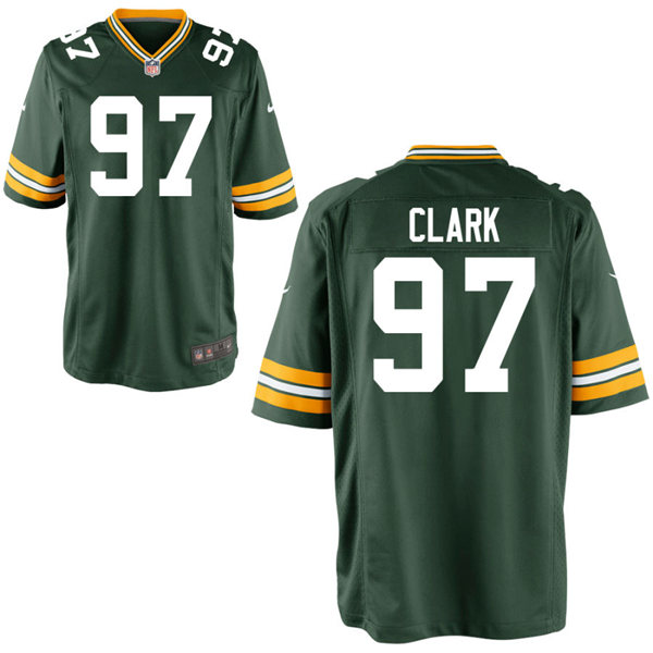 Youth Green Bay Packers #97 Kenny Clark Nike Green Vapor Limited Player Jersey