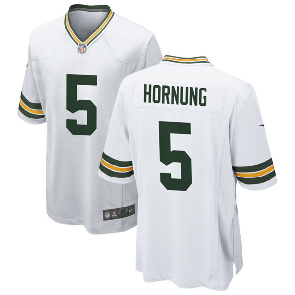 Mens Green Bay Packers Retired Player #5 Paul Hornung Nike White Vapor Limited Player Jersey