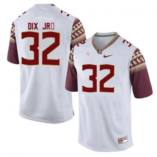 Mens Florida State Seminoles #32 Stephen Dix Jr. Nike White College Football Game Jersey