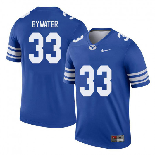Mens BYU Cougars #33 Ben Bywater Nike Royal College Football Game Jersey
