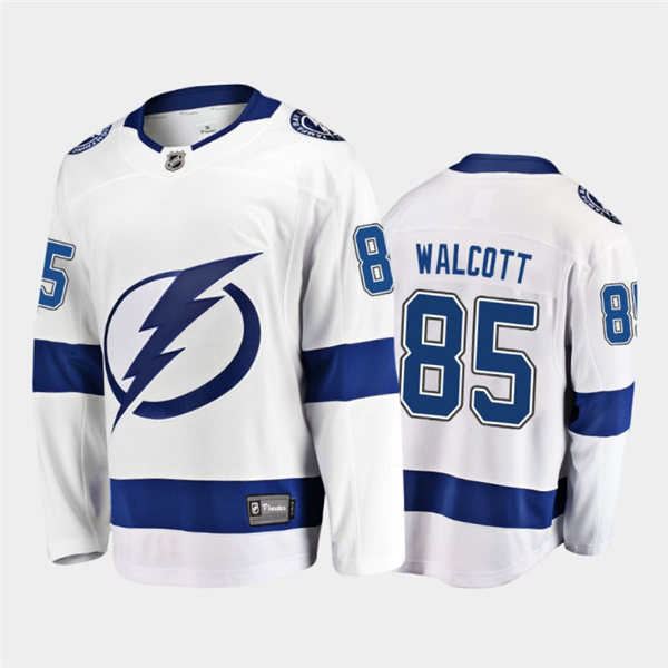 Mens Tampa Bay Lightning #85 Daniel Walcott adidas White Away Jersey