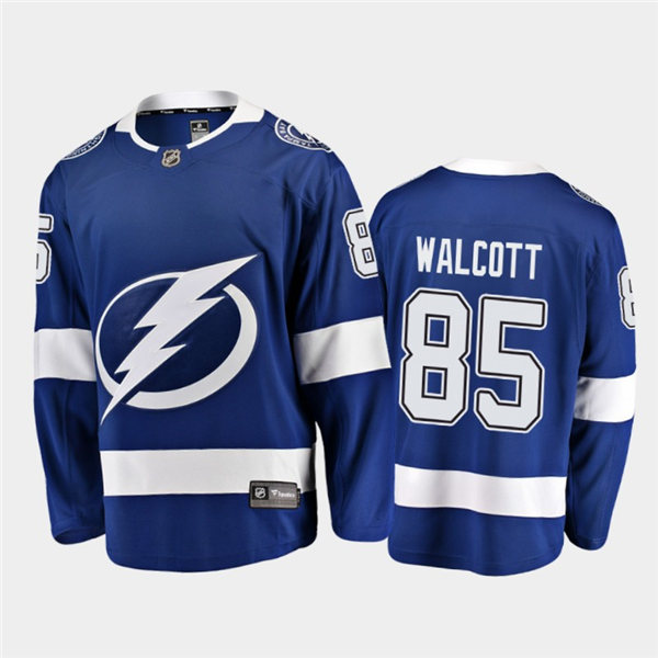 Mens Tampa Bay Lightning #85 Daniel Walcott adidas Home Blue Jersey